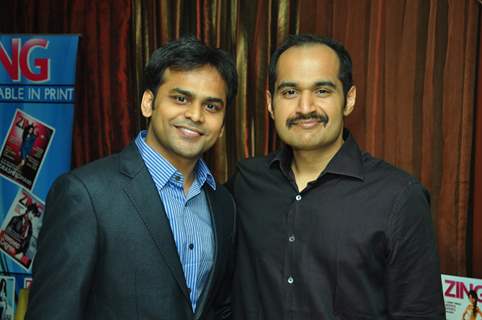 Vijay Bhatter & Atul Phadnis at the celebration of India Forums 9th Anniversary