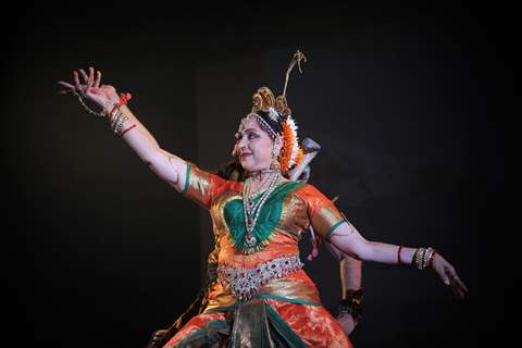 Hema Malini performs during a tribute to her mother Jaya Chakravarthy