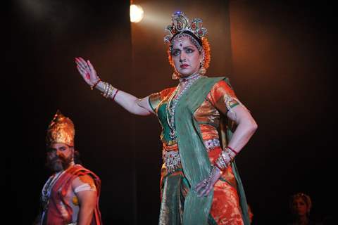 Hema Malini performs during a tribute to her mother Jaya Chakravarthy