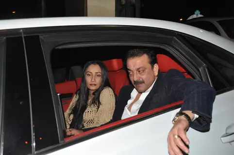 Sanjay Dutt and Manyata Dutt visits David Dhawan at Lilavati Hospital