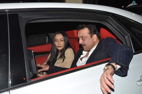 Sanjay Dutt and Manyata Dutt visits David Dhawan at Lilavati Hospital