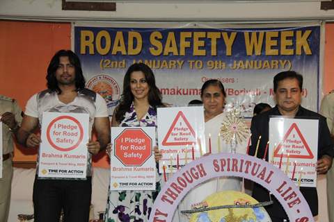 Road Safety Campaign Launch by Pooja Bedi at Bramhakumaris Borv east