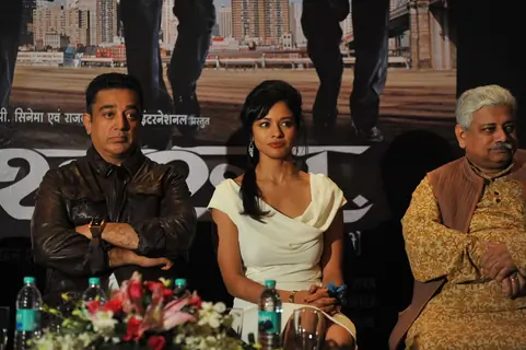 Kamal Haasan at press meet to announce film Vishwaroop premiere
