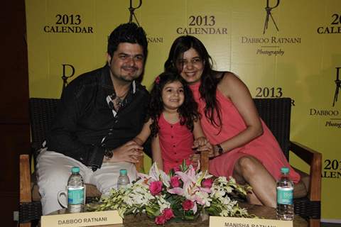 Daboo Ratnani with Manisha Ratnani at Calendar 2013 Announcement Press Meet