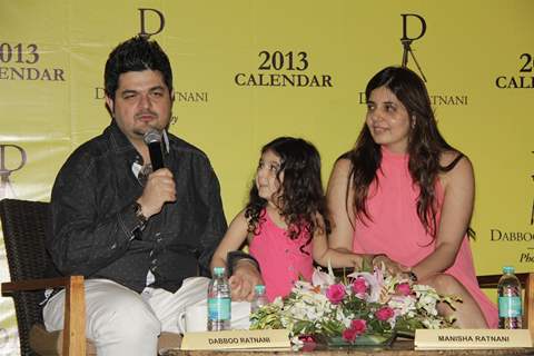 Daboo Ratnani with Manisha Ratnani at Calendar 2013 Announcement Press Meet