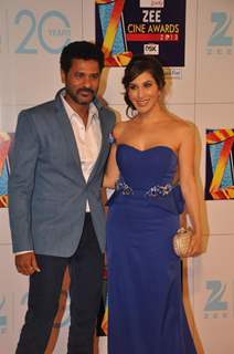 Prabhu Deva and Sophie Choudhary at Zee Cine Awards 2013