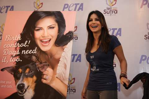 Sunny Leone unveils PETA ad campaign