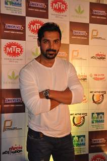 John Abraham Ambassdor, during the launch of Standard Chartered Mumbai Marathon 2013