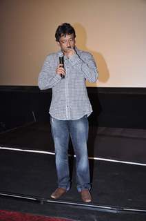 Filmmaker Ram Gopal Varma at the trailer launch of upcoming film The Attacks of 26/11 in PVR, Mumbai.
