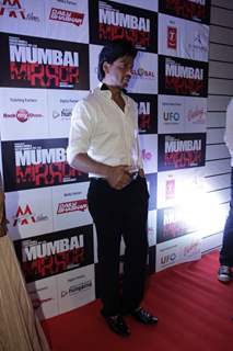 Bollywood actor Shah Rukh Khan at film Mumbai Mirror premiere in PVR Cinemas, Juhu, Mumbai.