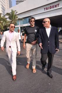 Bollywood actors Rahul Bose and Milind Soman at SCMM-BMW event in Mumbai.
