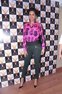 Bollywood actress Esha Gupta at the announcement of Stardust Awards 2013 press Conference in Magna Lounge, Mumbai.