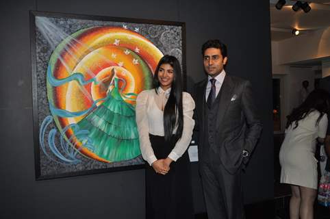 Abhishek Bachchan inaugurated Radhika Goenka's art exhibition