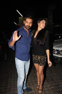 Film Race 2 special screening at PVR Cinemas in Juhu, Mumbai