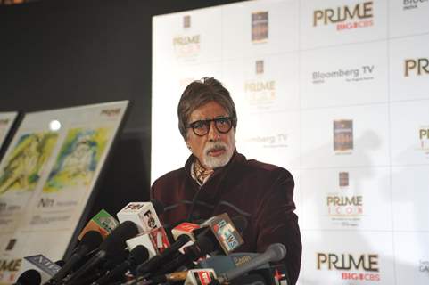 Amitabh Bachchan felicitated as winner of India's Prime Icon by BIG CBS PRIME at Hotel Novotel in Juhu, Mumbai