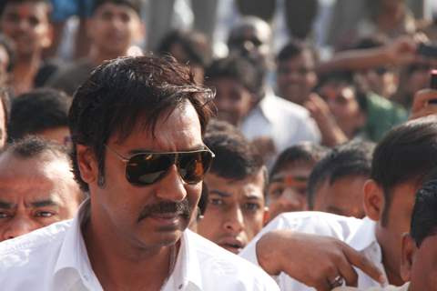 Ajay Devgan at flag hoisting ceremony for Republic Day at Vile Parle in Mumbai