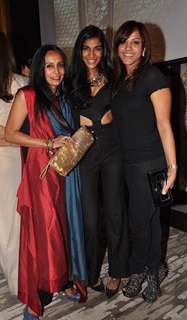 (L to R) Suchitra Pillai, Anushka Manchanda and Manasi Scott at the Jade Jagger's latest collaboration with Kerastase to design the bottle for Kerastase's Elixir Ultime a unique luxury brand in Mumbai on Wednesday, January 30th, evening.