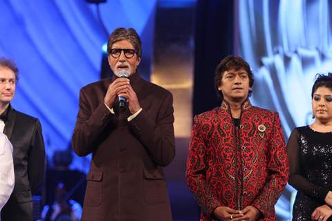 Amitabh Bachchan performs at the Global Sounds Of Peace Concert