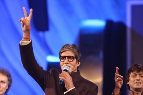 Amitabh Bachchan performs at the Global Sounds Of Peace Concert