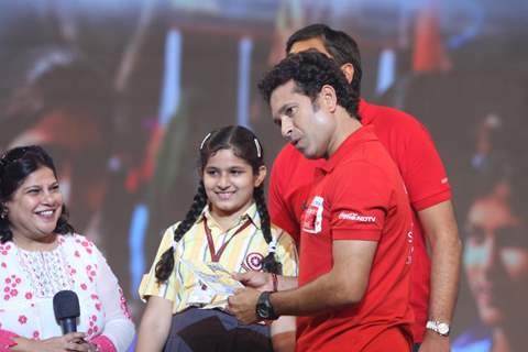 Sachin Tendulkar at Coca Cola Support My School Telethon