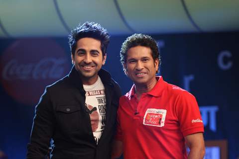 Sachin Tendulkar at Coca Cola Support My School Telethon