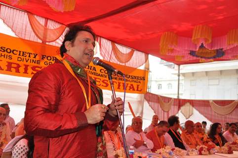 Hema Malini & Govinda at the inauguration of Jagannath Yatra celebrations