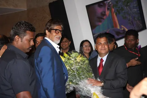 Amitabh Bachchan at the 4th anniversary party of COLORS Channel