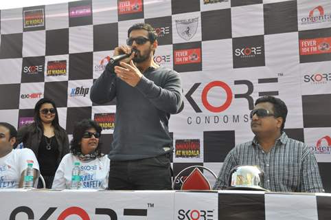 Film ShootOut Wadala Promotion at Safety Drive & 600 bikers Rally