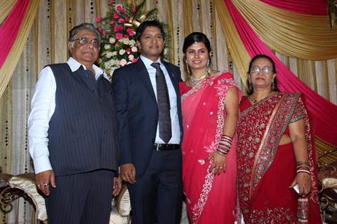 Wedding reception of Veteran actor Aanjjan Srivastav’s son Abhishek Srivastav