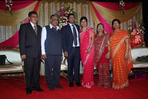 Wedding reception of Veteran actor Aanjjan Srivastav’s son Abhishek Srivastav