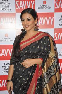 Unveiling of Savvy Cover With Vidya Balan