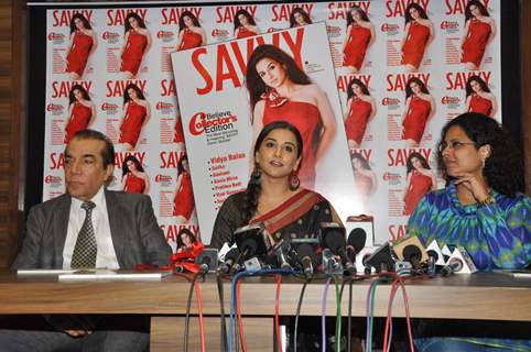 Unveiling of Savvy Cover With Vidya Balan