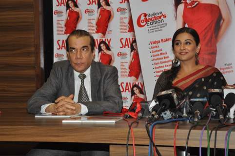 Unveiling of Savvy Cover With Vidya Balan