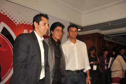 Rahul Dravid and Shahrukh Khan at UCC Opening Ceremony in Mumbai