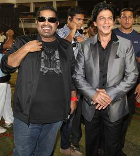 Rahul Dravid and Shahrukh Khan at UCC Opening Ceremony in Mumbai