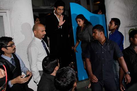 Abhishek Bachchan at Sanjay Leela Bhansali's Birthday party