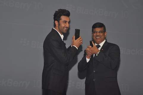 Ranbir Kapoor at the launch of BlackBerry Z10 in India