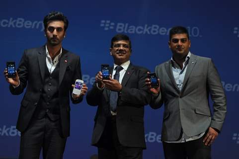 Ranbir Kapoor at the launch of BlackBerry Z10 in India