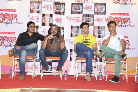 Amit Sadh, Raj Kumar Yadav & Hansal Mehta at 'Wassup Andheri 2013' festival