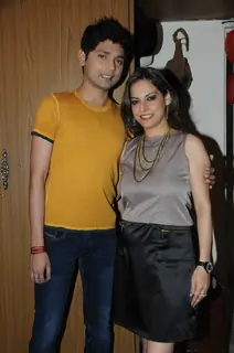 Vivek Mishra with Preety Bhalla at her birthday bash.