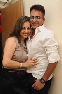 Preety Bhalla with Deepu Paul at her birthday bash.