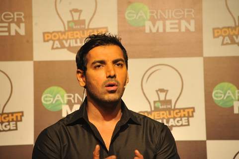 John Abraham with Garnier Men launched a unique social campaign of Power Light A Village