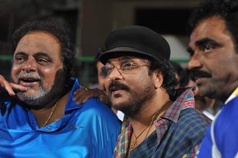 Celebrity Cricket League 2013 (CCL) Finals between Karnataka Bulldozers vs Telugu Warriors at the Chinnaswamy Stadium in Bengaluru