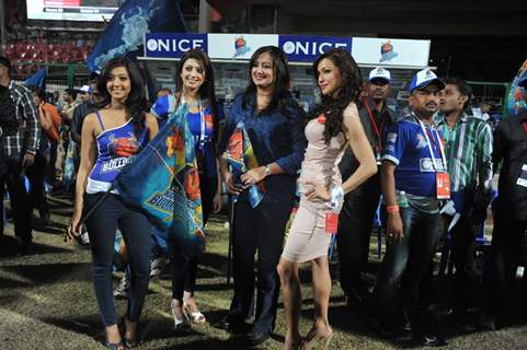 Celebrity Cricket League 2013 (CCL) Finals between Karnataka Bulldozers vs Telugu Warriors at the Chinnaswamy Stadium in Bengaluru