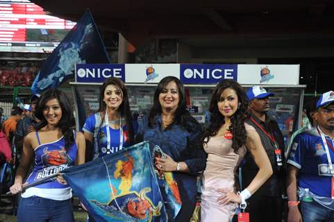 Celebrity Cricket League 2013 (CCL) Finals between Karnataka Bulldozers vs Telugu Warriors at the Chinnaswamy Stadium in Bengaluru