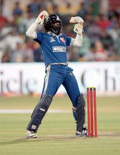 Celebrity Cricket League 2013 (CCL) Finals between Karnataka Bulldozers vs Telugu Warriors at the Chinnaswamy Stadium in Bengaluru