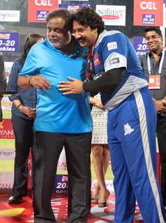 Celebrity Cricket League 2013 (CCL) Finals between Karnataka Bulldozers vs Telugu Warriors at the Chinnaswamy Stadium in Bengaluru