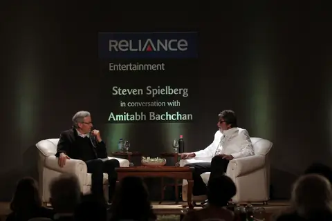 Steven Spielberg in a conversation with Amitabh Bachchan