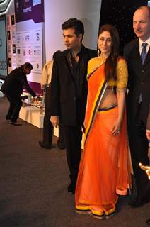 Karan Johar and Kareena Kapoor at the inauguration of FICCI Frames 2013