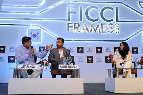 Jay Panda, Kamal Haasan at FICCI Frames 2013